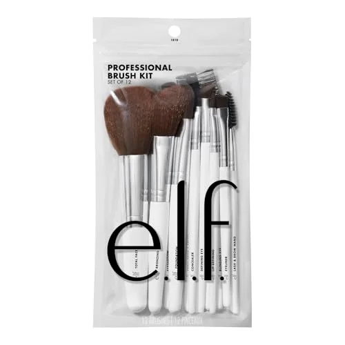 e.l.f. Professional Set of 12 Makeup Brushes