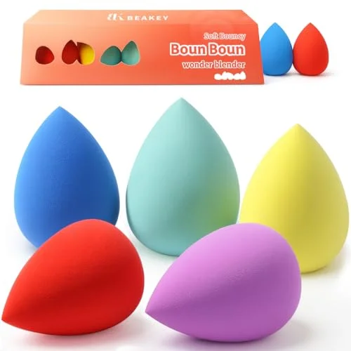 BEAKEY Makeup Sponge Set, 5 Pack