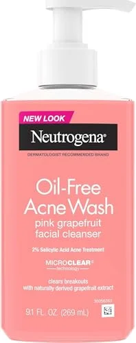 Neutrogena Oil-Free Pink Grapefruit Acne Face Wash Neutrogena Oil-Free Pink Grapefruit Acne Face Wash