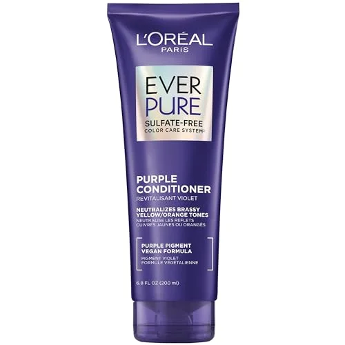 L'Oreal Paris EverPure Brass Toning Purple Conditioner L'Oreal Paris EverPure Brass Toning Purple Conditioner