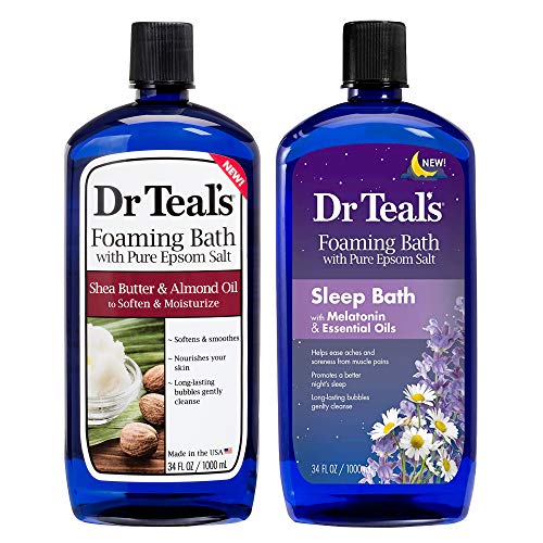 Dr. Teal's Foaming Bath Variety Gift Set, Shea Butter & Almond Oil and Melatonin Sleep (2 Pack) Dr. Teal's Foaming Bath Variety Gift Set, Shea Butter & Almond Oil and Melatonin Sleep (2 Pack)