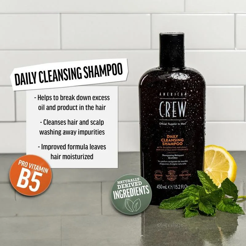 American Crew Daily Cleansing Shampoo, Citrus Mint (33.8 fl oz) American Crew Daily Cleansing Shampoo, Citrus Mint (33.8 fl oz)