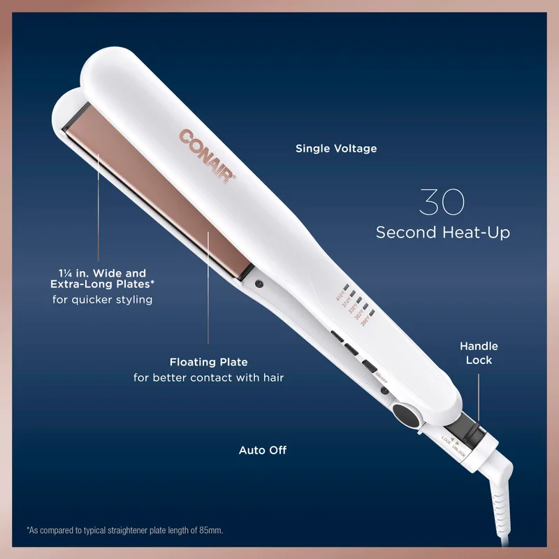 Conair Double Ceramic Flat Iron (1-Inch, Digital)